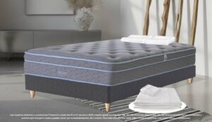 Colchón Blue Star +Somier +Juego de sabanas+ Almohada + Protector