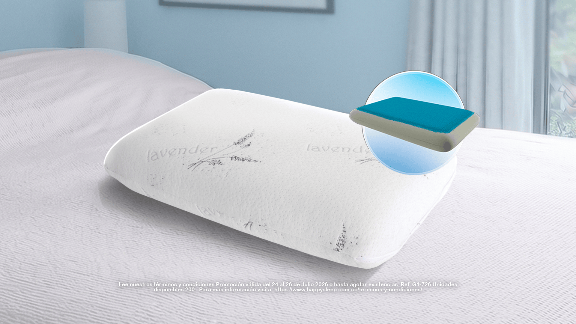 almohada tradicional con gel promocion julio 2026