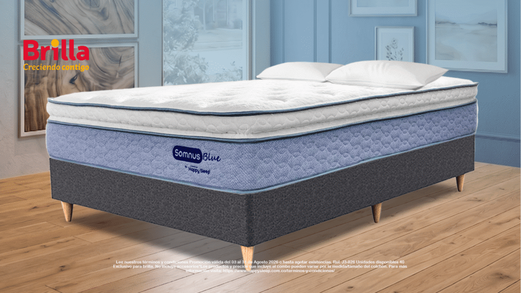 colchon somnus blue promo brilla agosto 2026