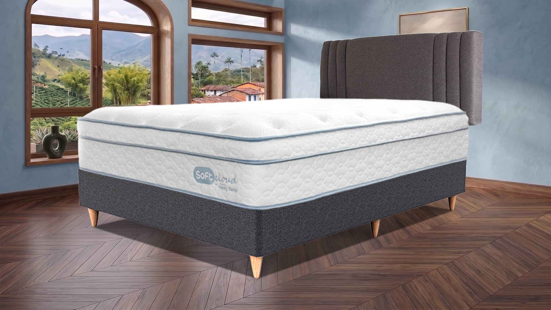 colchon soft cloud premium combo